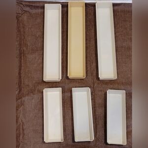 Vintage Lot Of 6 Rubbermaid Instant Drawers Organizers Models 2915 2917 USA
